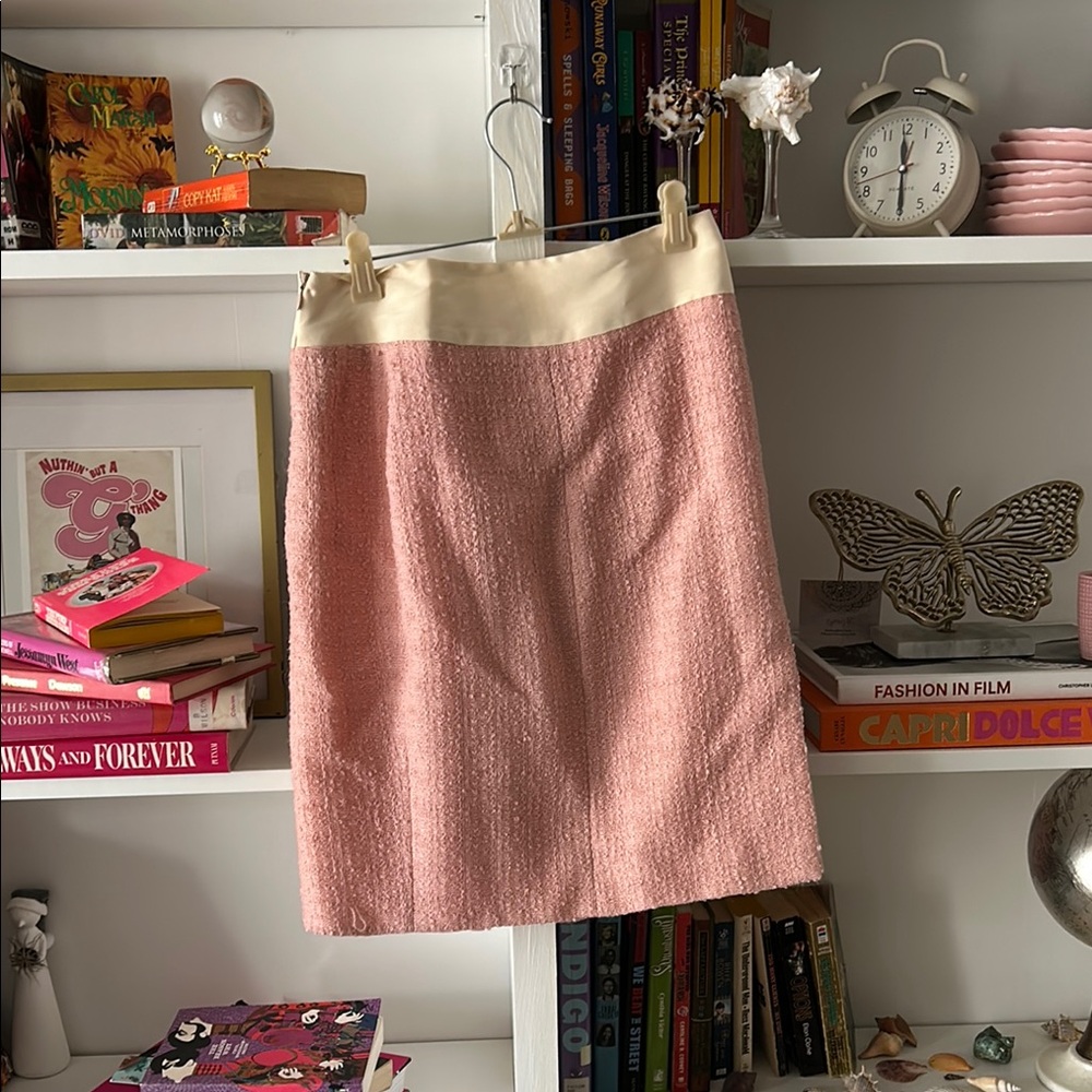 Anna Molinari Pink Tweed Pencil skirt